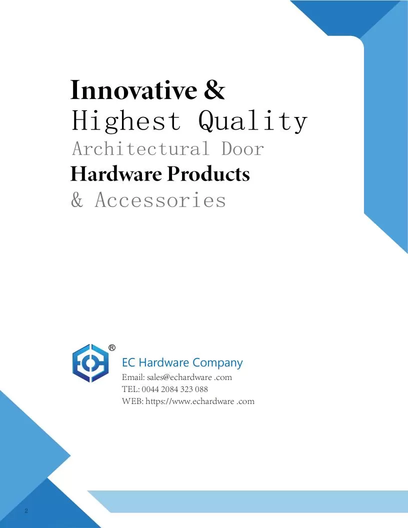 2025 EC Hardware Catalog