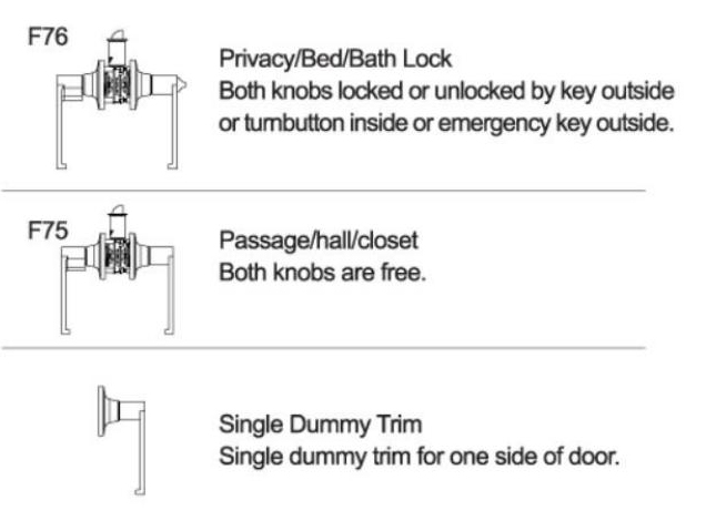 Luxury Black Lever Door Handle Tubular Lever Lock For Privacy Door Lock