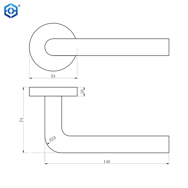 Door Hardware Stainless Steel Interior Door Handle
