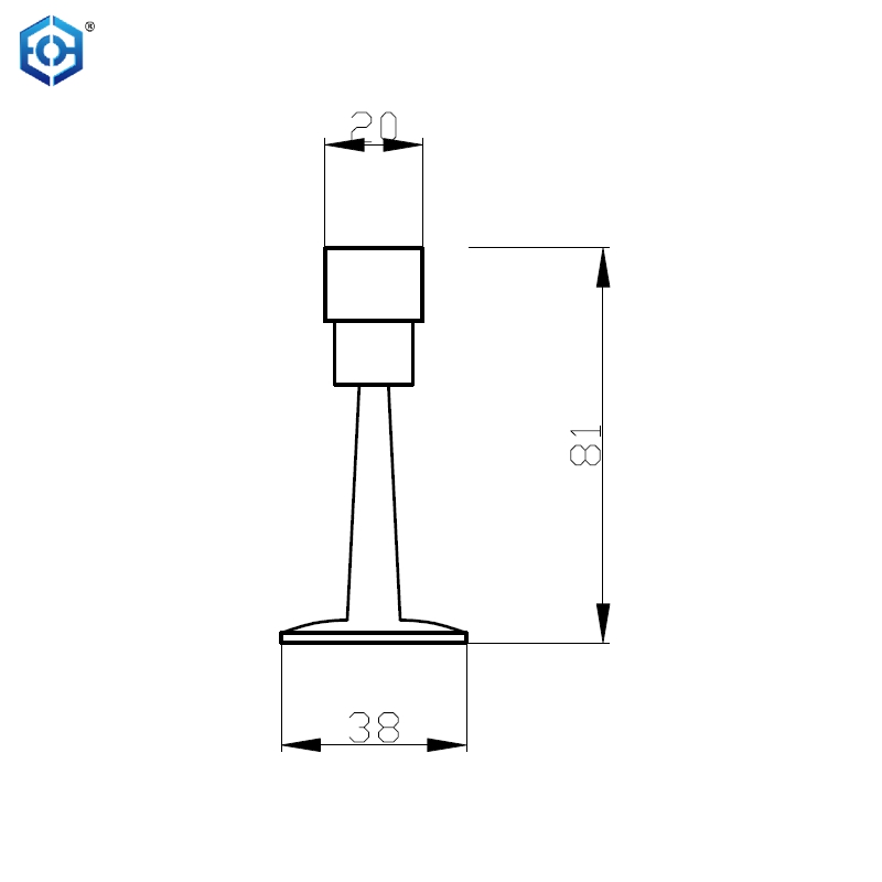 Wall Mounted  Silencer Back Gate Door Stopper