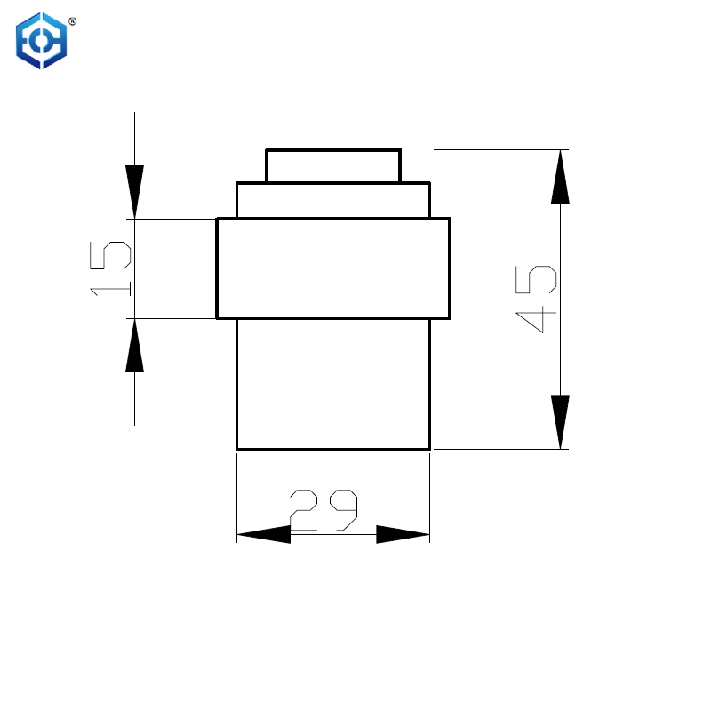 Floor Mounted Round Rubber Buffered Door Stop
