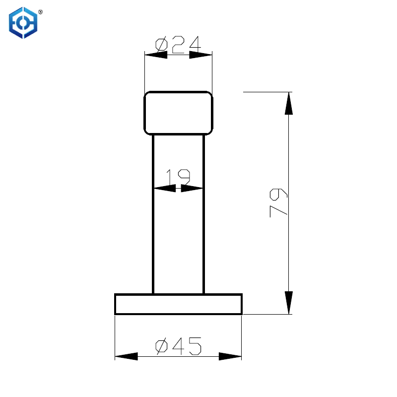 Wall Mounted Cylinder Projection Door Stop