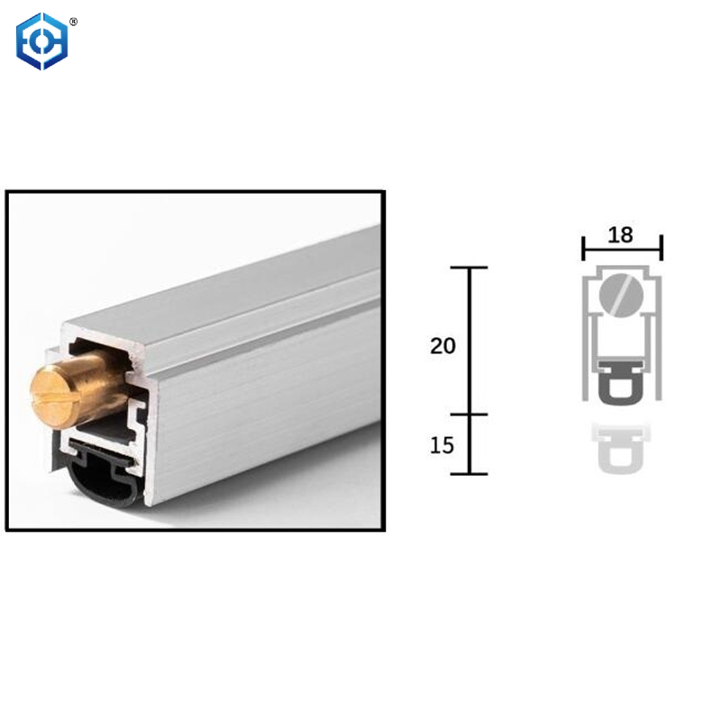 Automatic Door Bottom Seal Heavy Duty Acoustic Door Sweep with Neoprene Bulb Bottom Door Seal