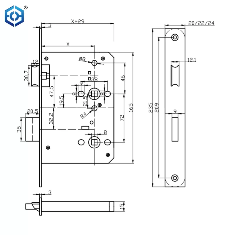 CE Certified Mortise Lock