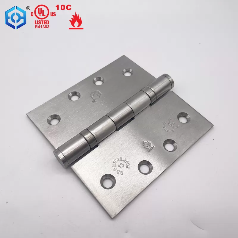 UL Fire Resistance Door Hardware 4.5 Inch Stainless Steel 2 Ball Bearing Commercial Heavy Duty Door Hinges