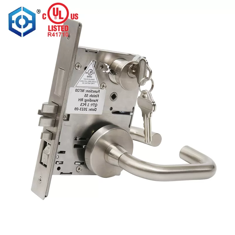 American Style UL Approval Heavy Duty Mortise Door Lock for Fire Door Function Classroom