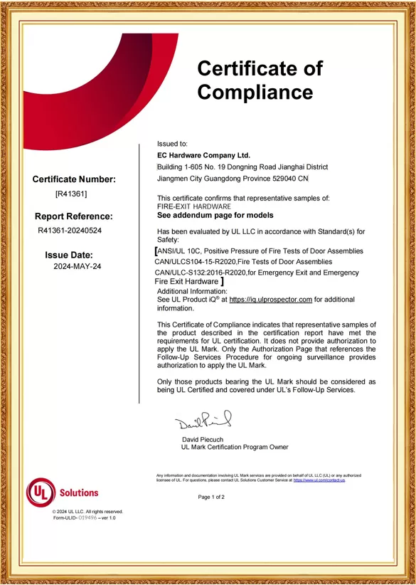 R41361 - Fire-exit Hardware