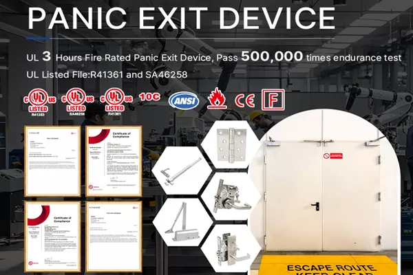 UL Listed Fire Door Closers Exit Devices And American Style Locks Ensuring Safety And Compliance
