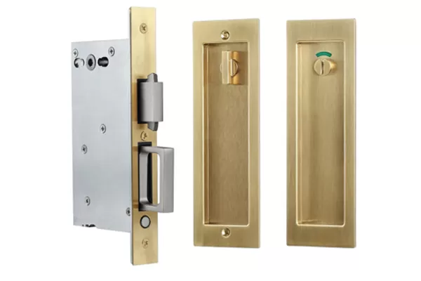 ​Introducing The Newly - Developed Golden Sliding Pocket Door Lock