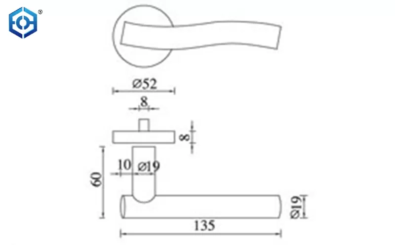 Stainless Steel Lever Handle