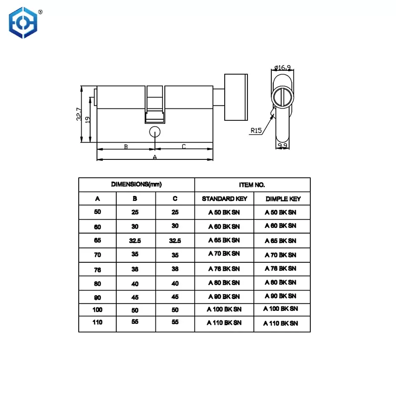cylindrical door lock