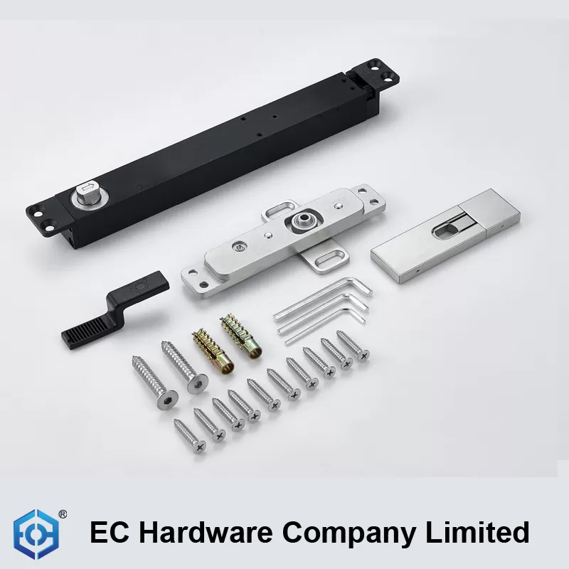 100kg Load-Bearing Aluminum Frame Glass Door Wooden Door Off-Axis Soft Closing System