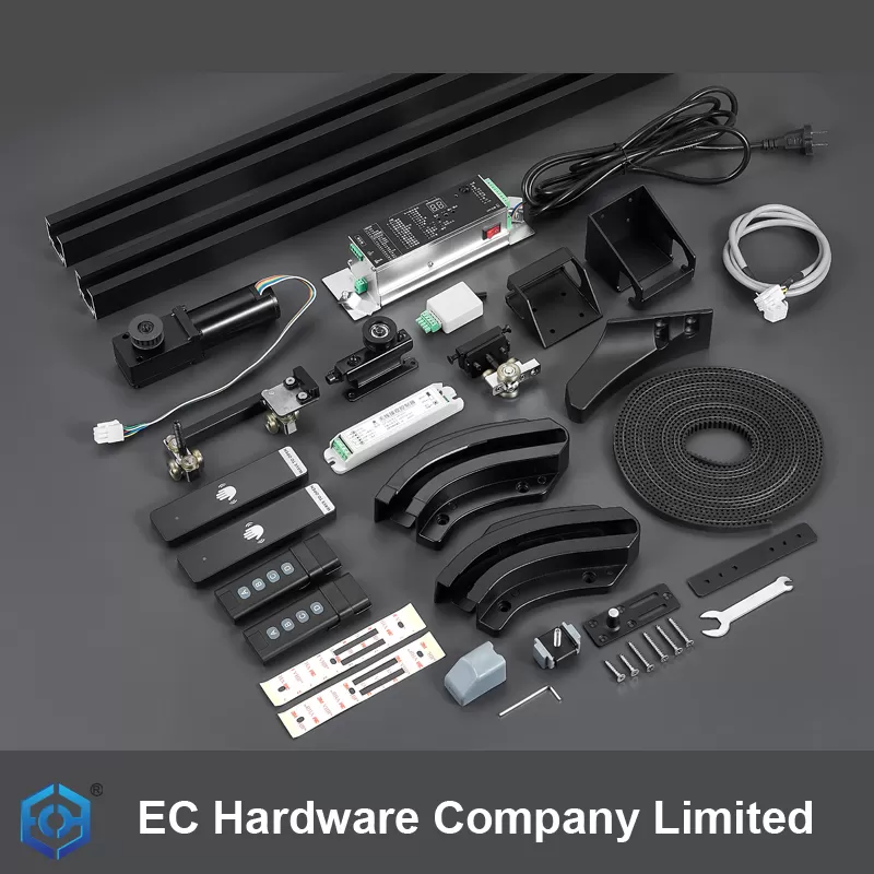 Electronic Flush Sliding Door System with Two-way Damper for Doors Up To 80kg