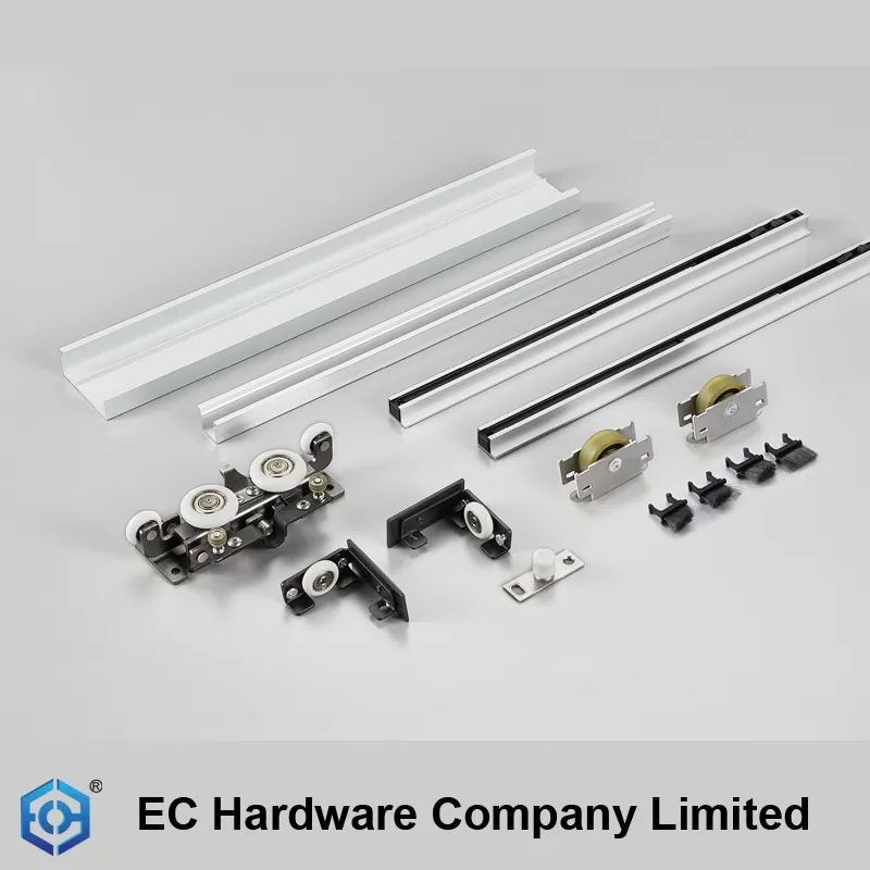 American Ghost Sliding Door System Hidden Track Barn Doors Hardware Concealed Sliding Door System