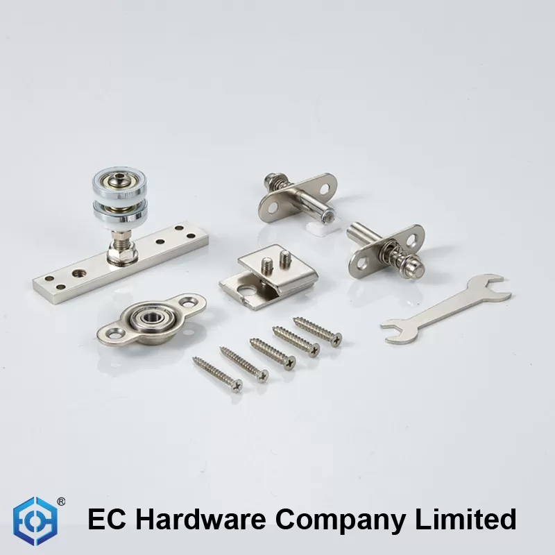 Folding Hanging Wheel Wooden Door Sliding Screen Pulley Hanging Rail Hardware