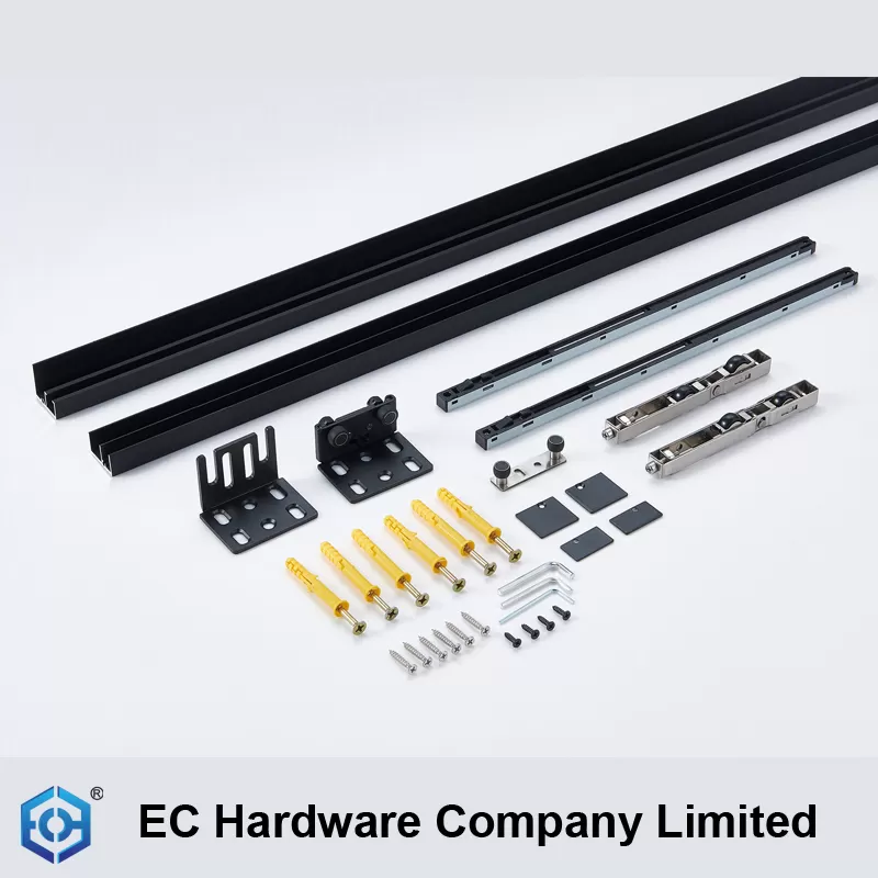 American Ghost Sliding Door System Hidden Track Barn Doors Hardware Concealed Sliding Door System Magic Sliding Door Hardware